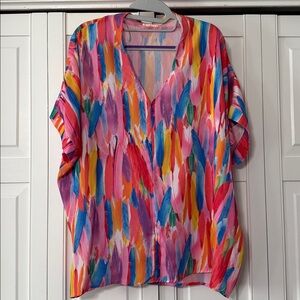 Jodifl Multicolor Abstract Blouse